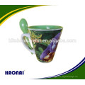 350ml ceramic coffee mug with spoon